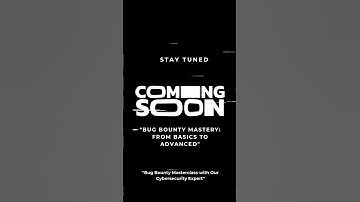 "StudyHub: "Bug Bounty Masterclass: Beginner to Pro | With Our Cybersecurity Expert" 🎓🌍