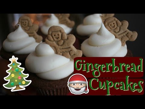 GINGERBREAD CUPCAKES w/ CREAM CHEESE ICING|| The Perfect Holiday Recipe!