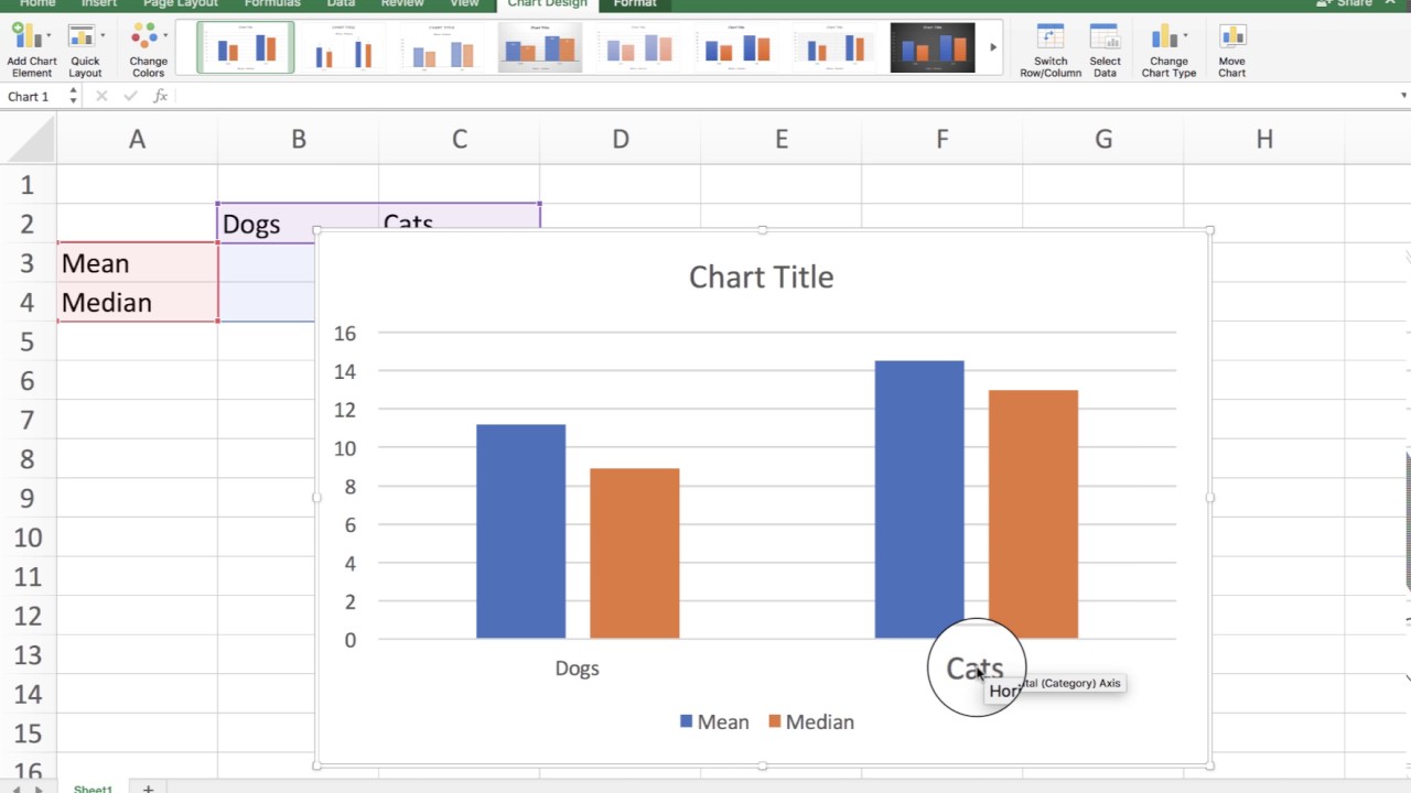  Creating a Bar graph excel YouTube