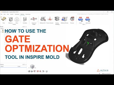 How To Use The Gate Optimization Tool in Inspire Mold - YouTube