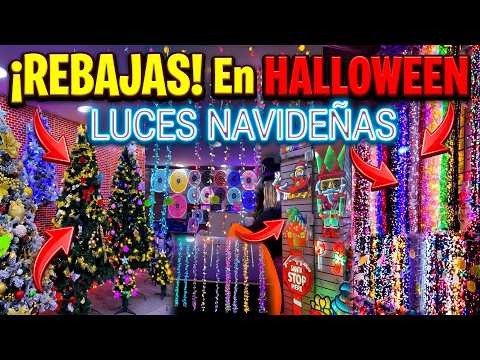 🎄 La tienda mas GRANDE DE NAVIDAD en IZAZAGA 😱 Rebajas en productos de HALLOWEEN | Luces navideñas
