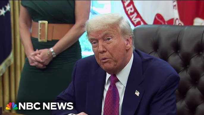 Trump defends sending in National Guard: 'Los Angeles would be burning' -  YouTube