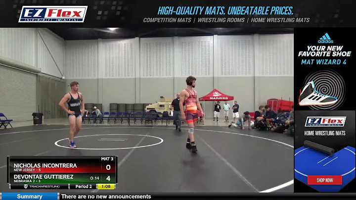 Mat 3 145 Nicholas Incontrera New Jersey Vs DevonTae Guttierez Nebraska 2