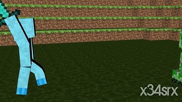 Minecraft 3D Short Animation- Creeper Killing