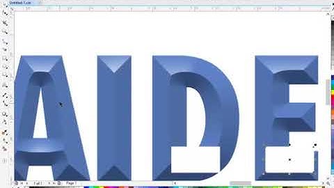 bevel effect in coreldraw