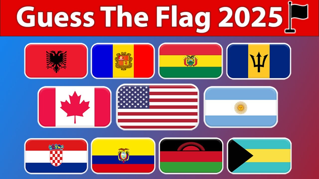 Guess the Country by Flag | 70 Flag Challenge 2025 | Only Smart People ...