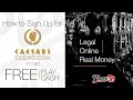 Caesars Online Casino NJ Sign Up  Use Code PLAYFREE25 for $25 Free - No Deposit Required