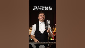 flair tricks TOP 6 TECHNIQUES WITH TWO SHAKERS 1 shaker #flairbartending #bartender #bartricks