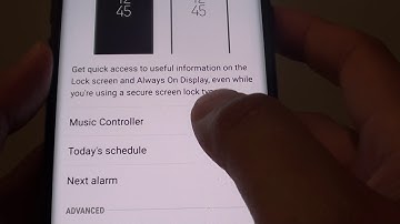 Samsung Galaxy S9: Show / Hide Today