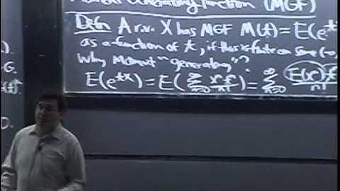Lecture 17: Moment Generating Functions | Statistics 110