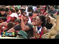 Morocco fans celebrate victory at FIFA Fan Fest as World Cup festivities continue downtown
