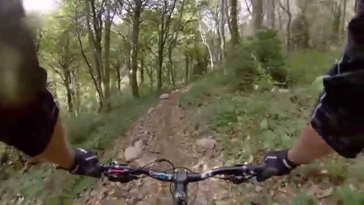 Mountain Biking in Castlewellan, Dollys Chute Black Trail GoPro HD MTB