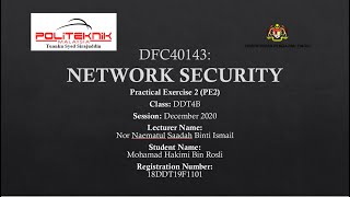 Practical Exercise 2 - Network Security (Assignment)