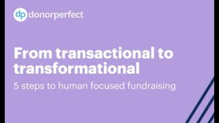 From Transactional To Transformational