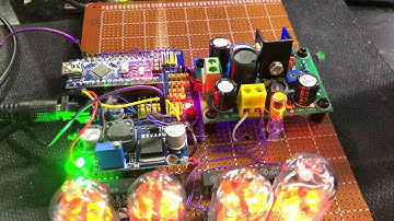 NIXIE TUBE THERMOMETER BY W4RP  RADIOTRONIC GIZMO