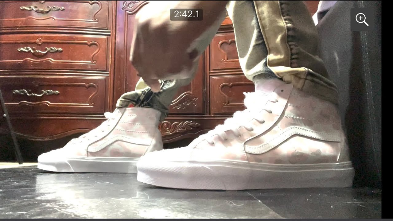 Vans Leather SK8-HI Tapered”Camo”pink (onfeet)”Appreciate if u Let whole  video Play”Volume on or off - YouTube