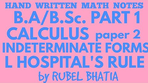 INDETERMINATE FORMS /L HOSPITAL