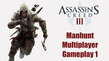 Assassins Creed 3  PS3 - Manhunt Multiplayer Gameplay 1