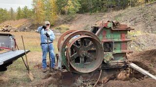I Bought a 12,000 Pound Rock Crusher!!! All We Gotta Do Now is Get it Out of This Old Gravel Pit...