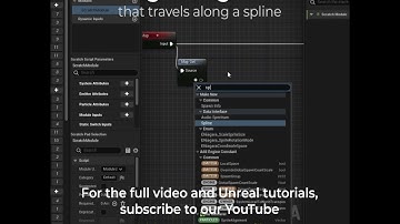 How to create a niagara effect that travels along a spline in Unreal Engine #shorts