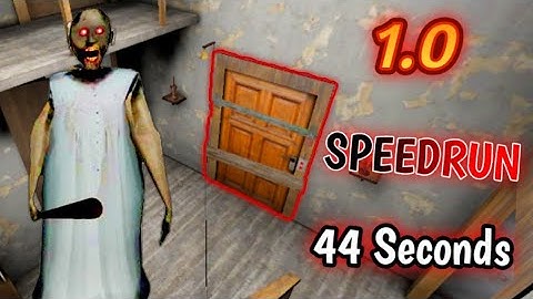 Granny v1.0 - World record Speedrun in 44 Seconds