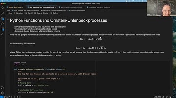 First passage times for Ornstein-Uhlenbeck processes and Object-Oriented Programming in Python