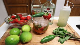 How to make Strawberry Jalapeno Mojitos | Topic *His pickle is too small!