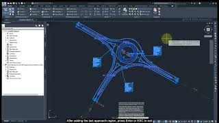 Create Roundabout Intersection in Civil 3d! (Roundabout Design) #civil3d #design #modeling #course