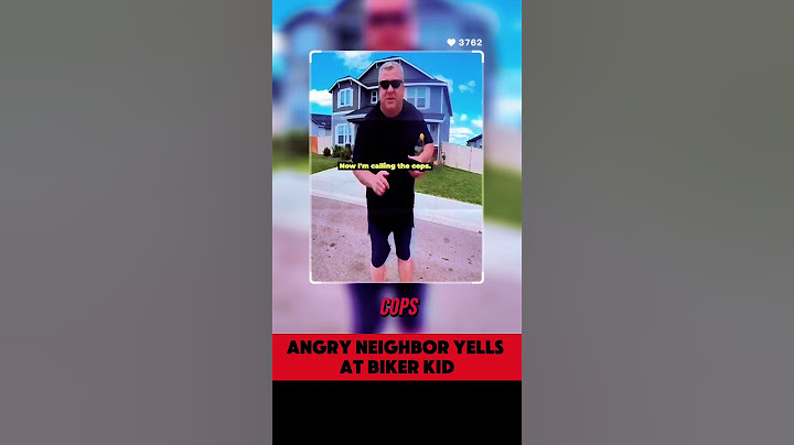 Angry Neighbor Yells at Biker Kid