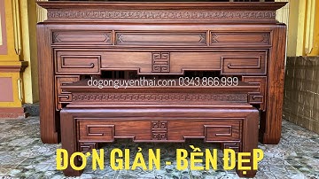 Bàn thờ trơn đơn giản đẹp sang trọng không lỗi thời