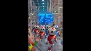 🤖 Robot Counting Fun! Numbers 74, 75, 76 with Raunak | Kids Shorts #LearnNumbers #Numbers74to76