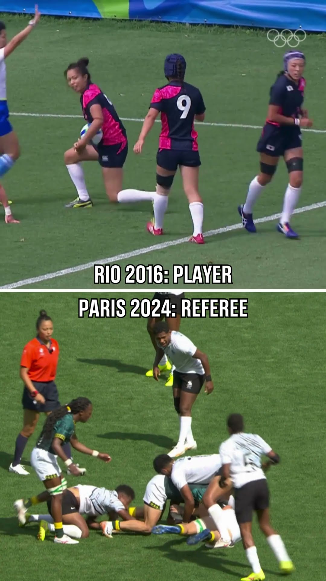 ?? The first rugby player to compete at and referee at the Olympic Games!