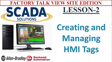2. Creating and Managing HMI Tags || SCADA TRAINING || ROCKWELL AUTOMATION