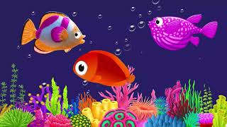 4k Bedtime Lullaby for Babies, Kids &amp; Parents😍Animation🐟Fish lullaby🐟Calming Fishes #37 #lullaby