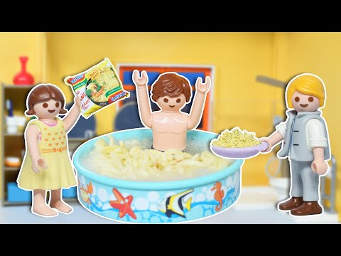 ميزو حط اندومي في البانيو عائلة ساندي قصص اطفال
