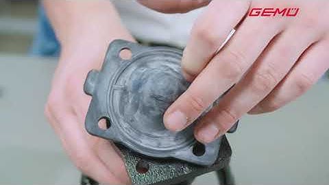 How to replace worn out parts on the GEMU 655 full bore diaphragm valve