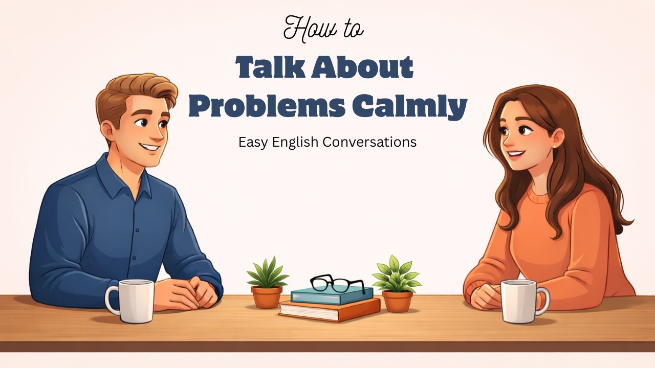 Easy English Conversation for Beginners | Talking About Problems Calmly | Learn English Fast