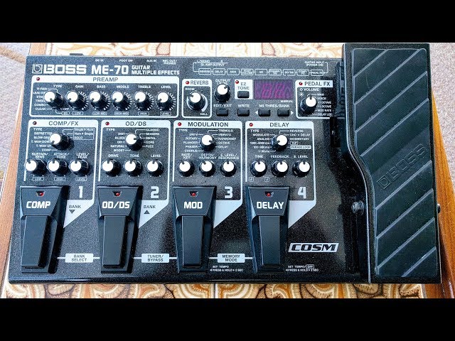 Boss ME-70 Multi Effects Pedal Demo - YouTube