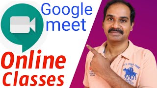 How to use google meet app in Telugu for online classes kv school