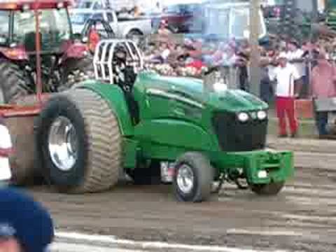 John Deere super stock tractor pull @ Washington County Fair John Raymond