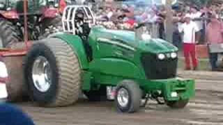 John Deere super stock tractor pull @ Washington County Fair John Raymond