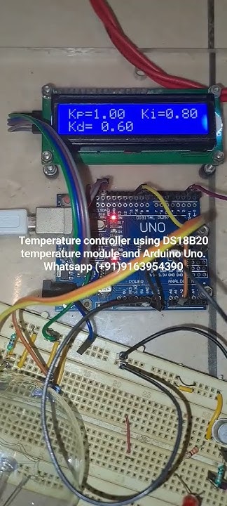 Temperature controller using DS18B20 temperature module and Arduino Uno ...