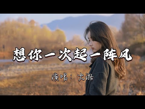 大潞 - 想你一次起一阵风『想你一次就起一阵风  你不会懂我思念汹涌  如今我们隔着山水重重  你是否已忘了过去种种。』『动态歌词MV』#经典老歌 #改编歌曲 #翻唱 #必听热门歌曲