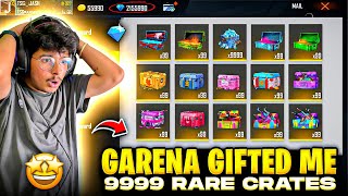Free Fire Garena Gifted Me New 999 Mystery Crates😍📦 Worth 15,000 Diamonds💎 -Garena Free Fire