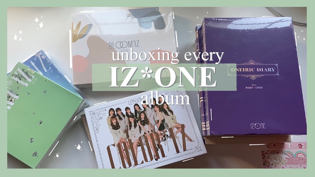 🏷 ❛ STARTING MY IZ*ONE COLLECTION [unboxing every album !] ༉‧₊˚✧