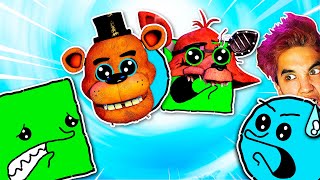 FIVE NIGHTS AT FREDDY'S pero SOMOS ANIMATRÓNICOS | Cuadradito y Circulito con @PassThor  (FNAF 2)