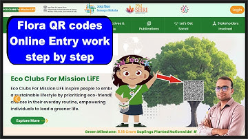 Earth day activities  | How to entry flora QR codes in  eco club for mission life activities |