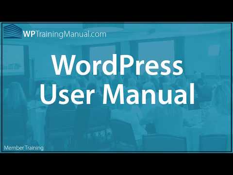 WordPress User Manual - WPTrainingManual.com