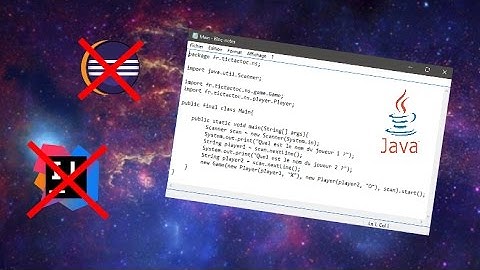 Faire du JAVA sans IDE [BLOC NOTE - JAVA]