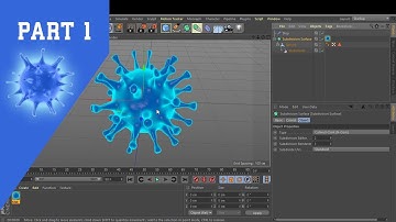 3D Modeling Coronavirus and Animate Tutorial